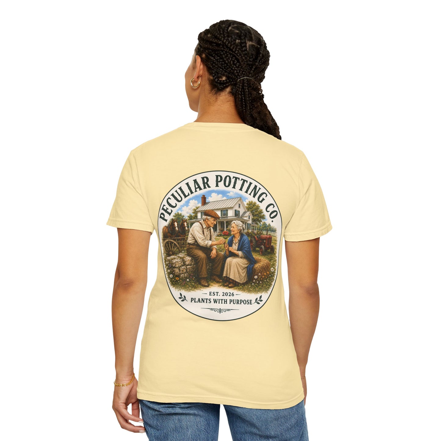 Peculiar Potting Co. T-Shirt — Vintage Gardeners "Plants With Purpose" Tee