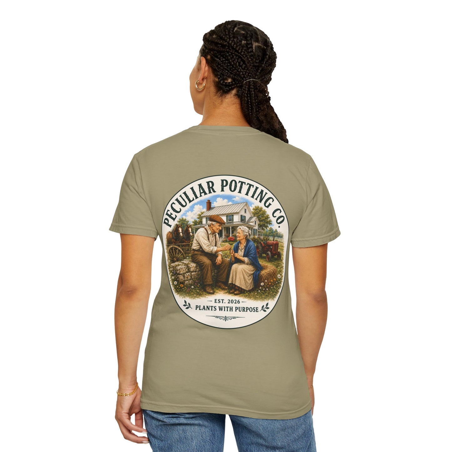 Peculiar Potting Co. T-Shirt — Vintage Gardeners "Plants With Purpose" Tee