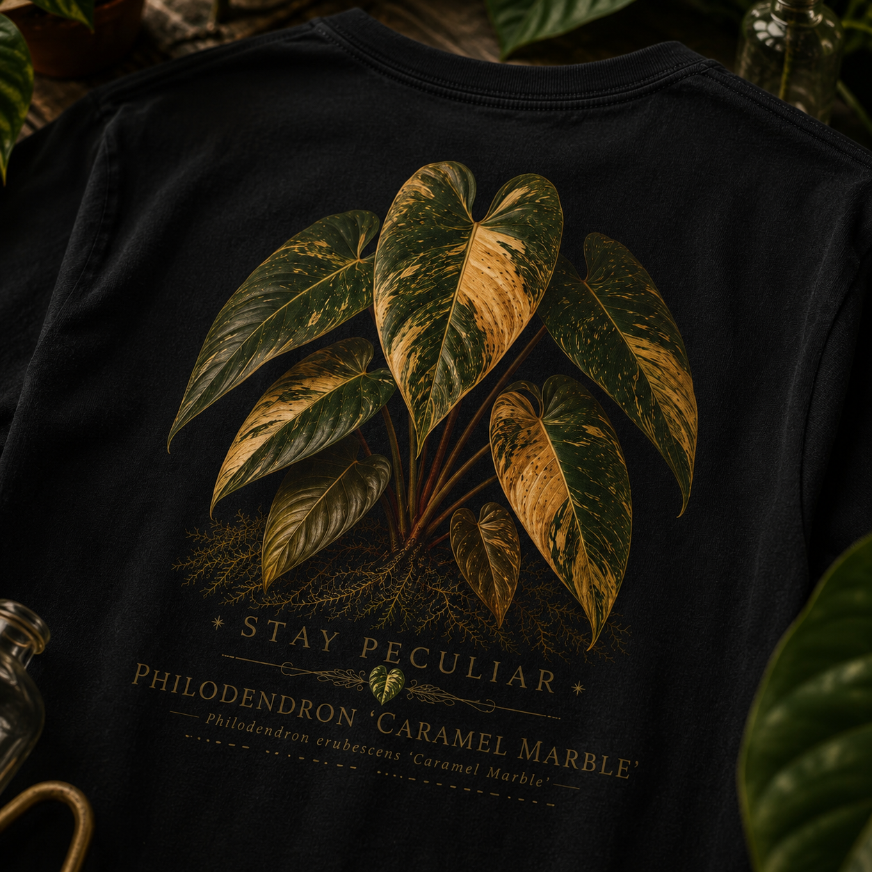 Philodendron Caramel Marble — Graphic Tee