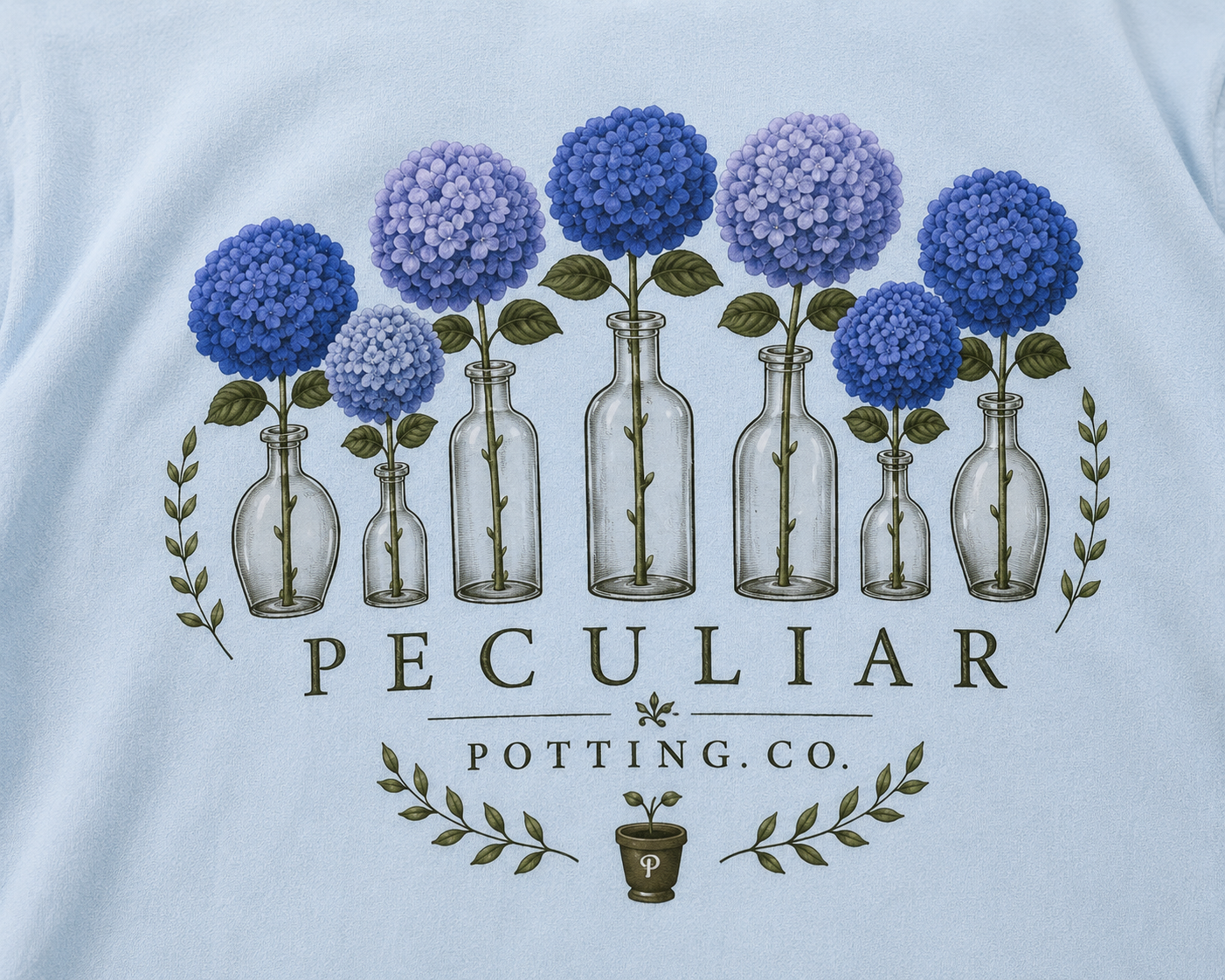Blue Hydrangea — Graphic Tee