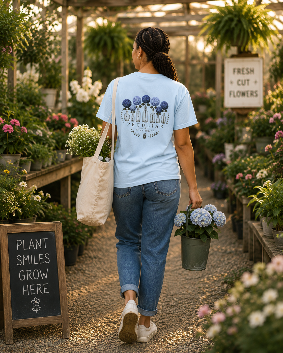 Blue Hydrangea — Graphic Tee