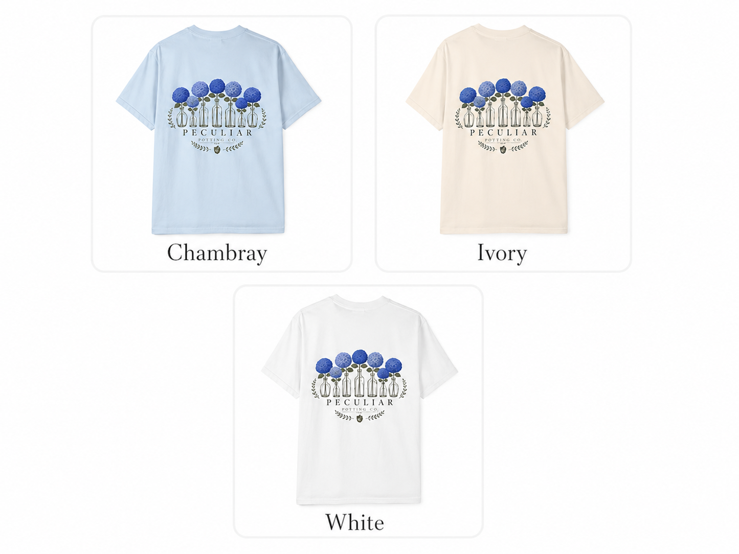 Blue Hydrangea — Graphic Tee