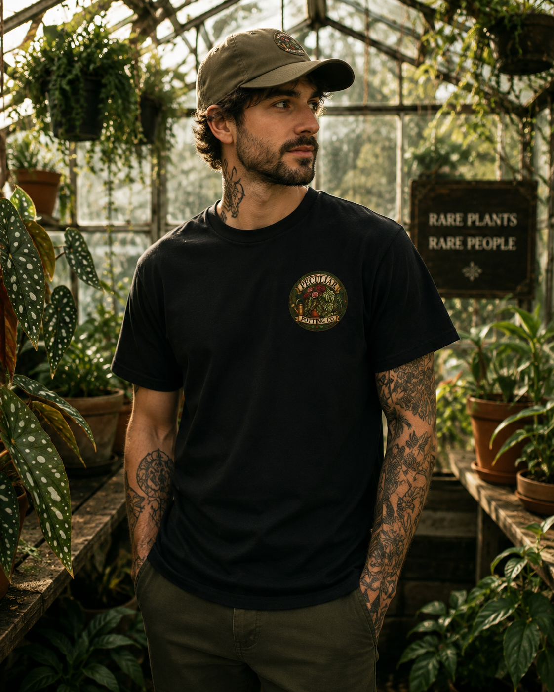 Stained Glass Begonia Maculata —  Graphic Tee