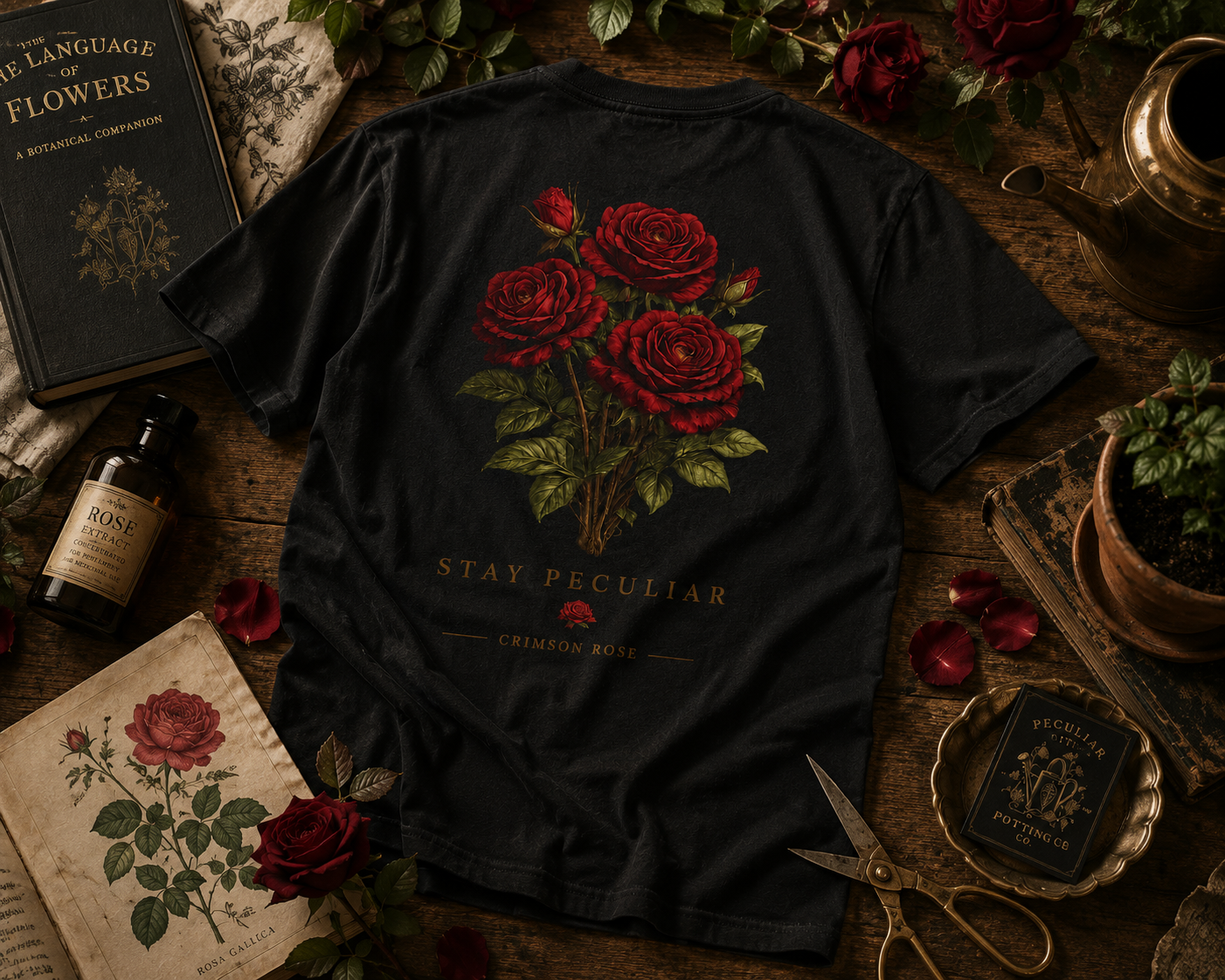 Crimson Rose —  Graphic Tee