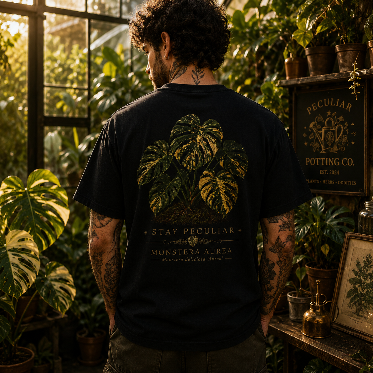 Monstera Aurea Plant — Graphic Tee