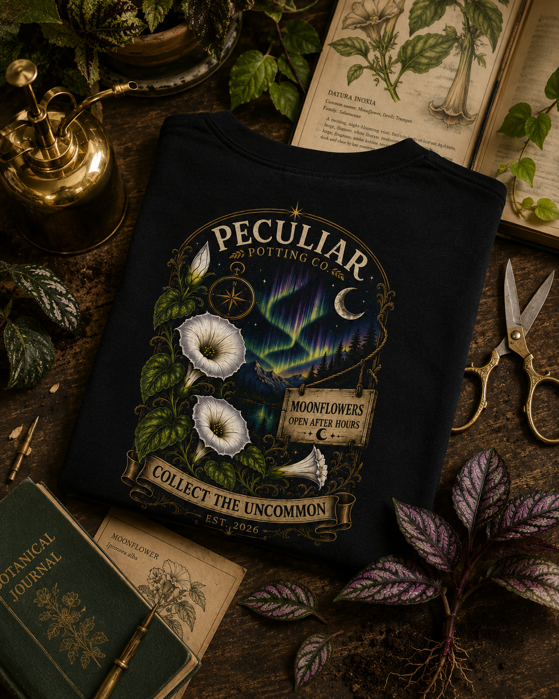 Moonflowers: Open After Hours  — Graphic Tee