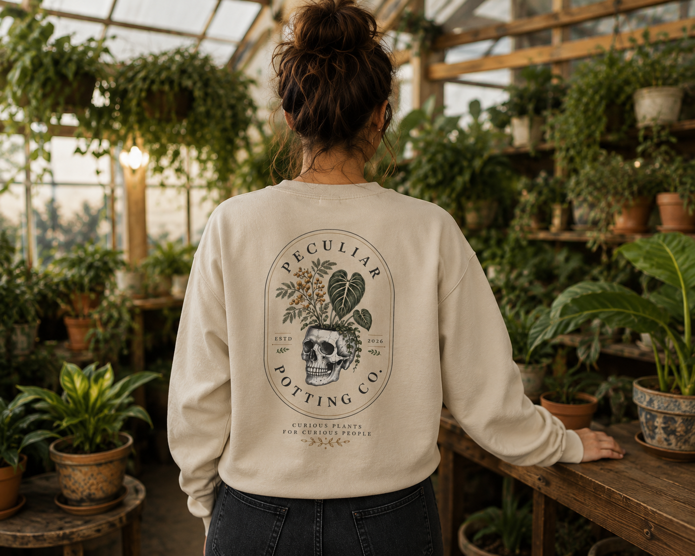 Skull and Aroid — Crewneck