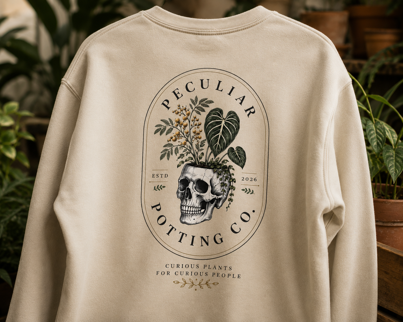 Skull and Aroid — Crewneck